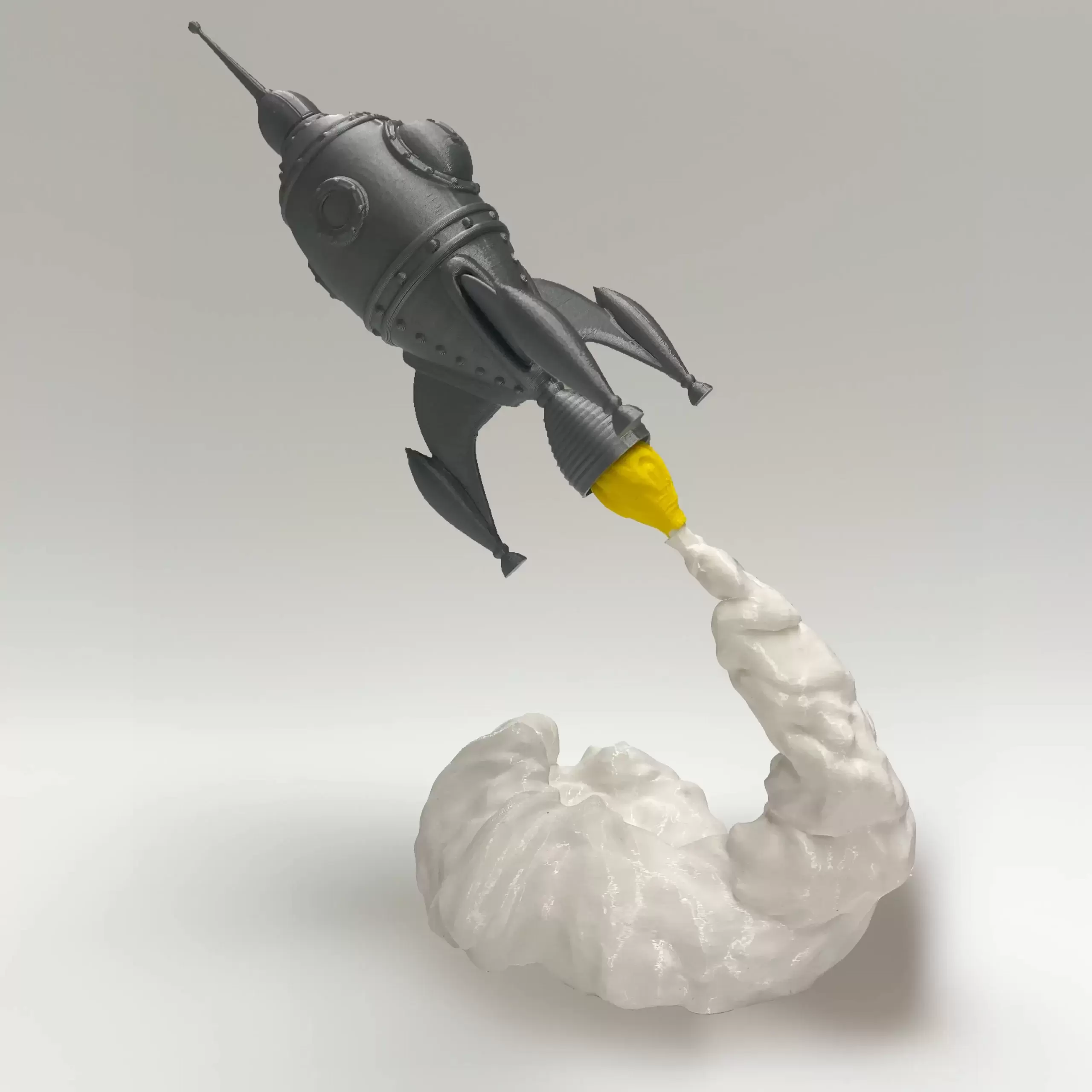 3D Dekoratif Roket Figürü